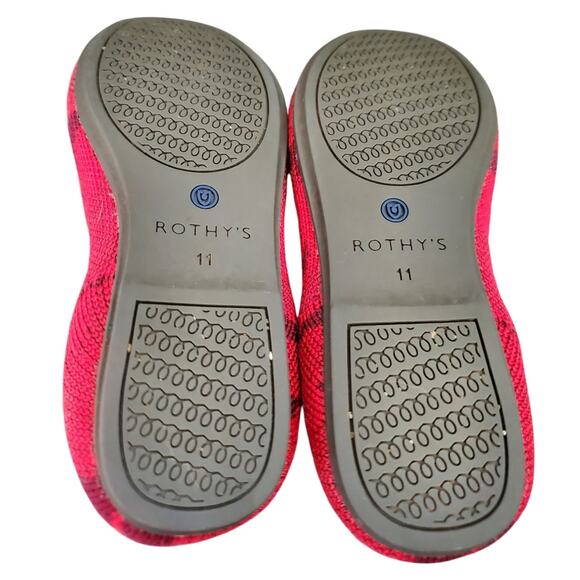 Rothy's Kids Red Camo Loafers, Kids 11 - Picture 6 of 6